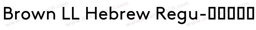 Brown LL Hebrew Regu字体转换